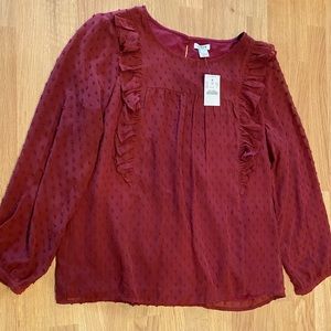 Jcrew Blouse Red - 8 - NWT!